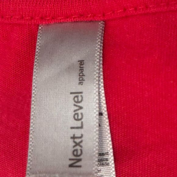 Longship Brewery San Diego Women's Red V-Neck Top, 100% Cotton, Size Large - Picture 4 of 5